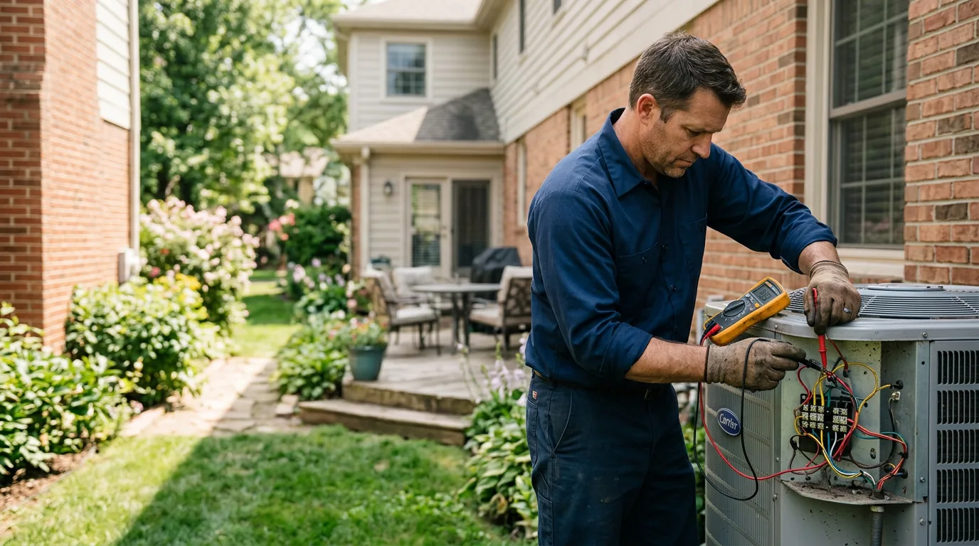 HVAC technician working near Rappahannock Academy, VA